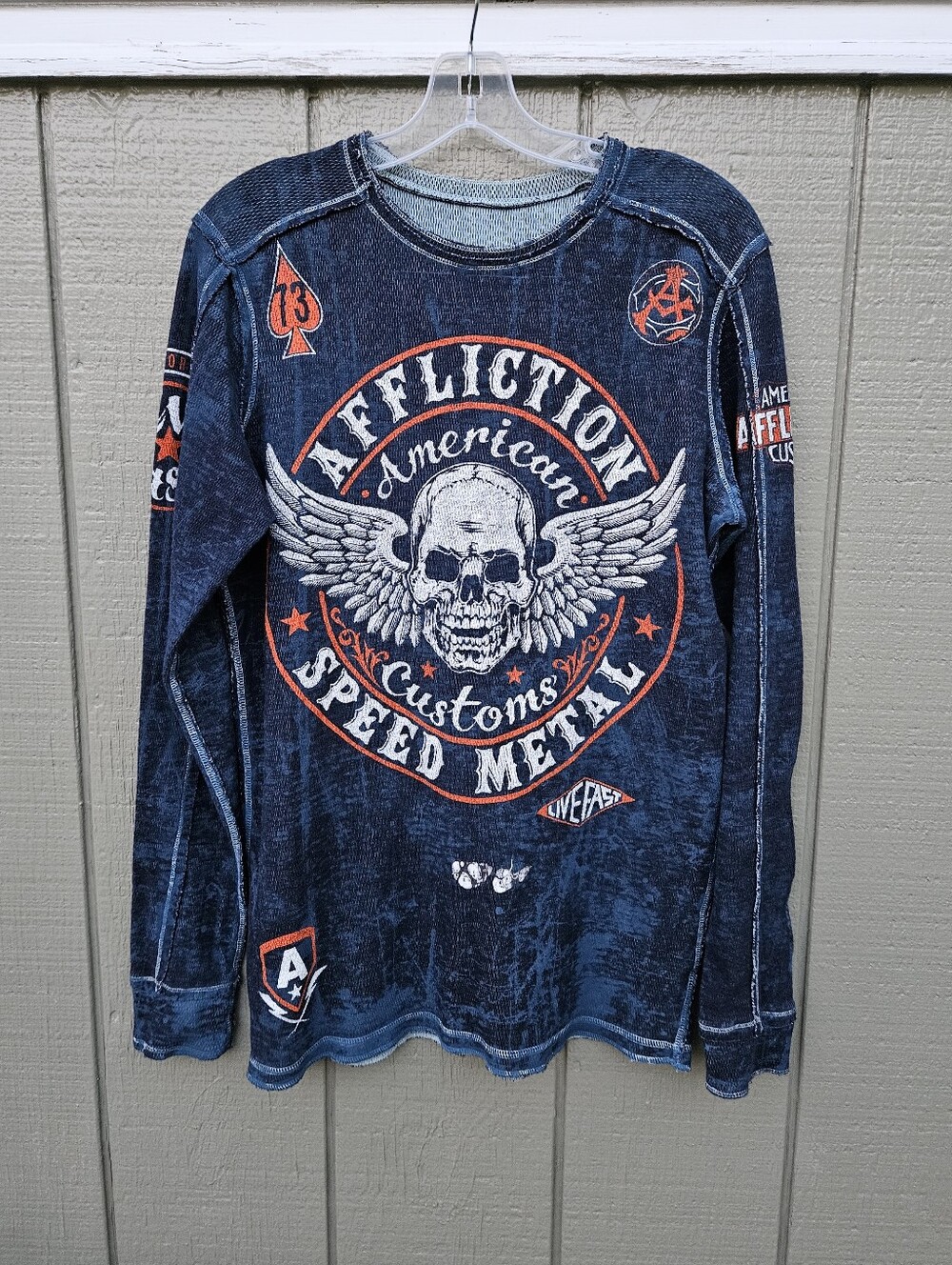 Affliction Speed Metal Long Sleeve (Thermal) Shirt